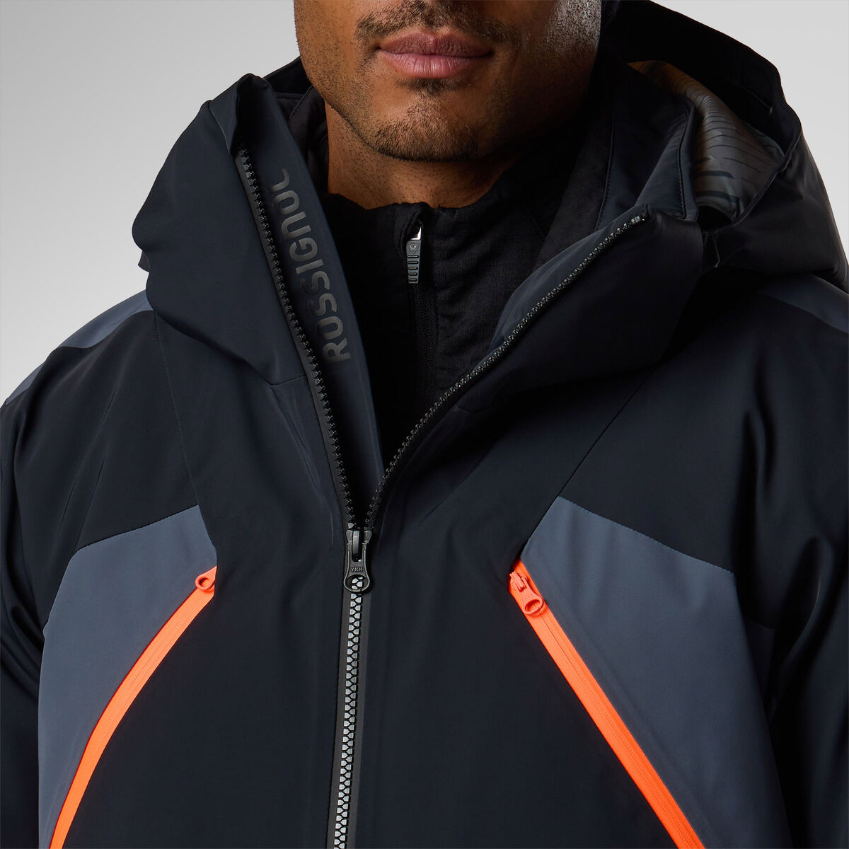 Rossignol Men's 4-Way Stretch Insulated Ski Jacket Black