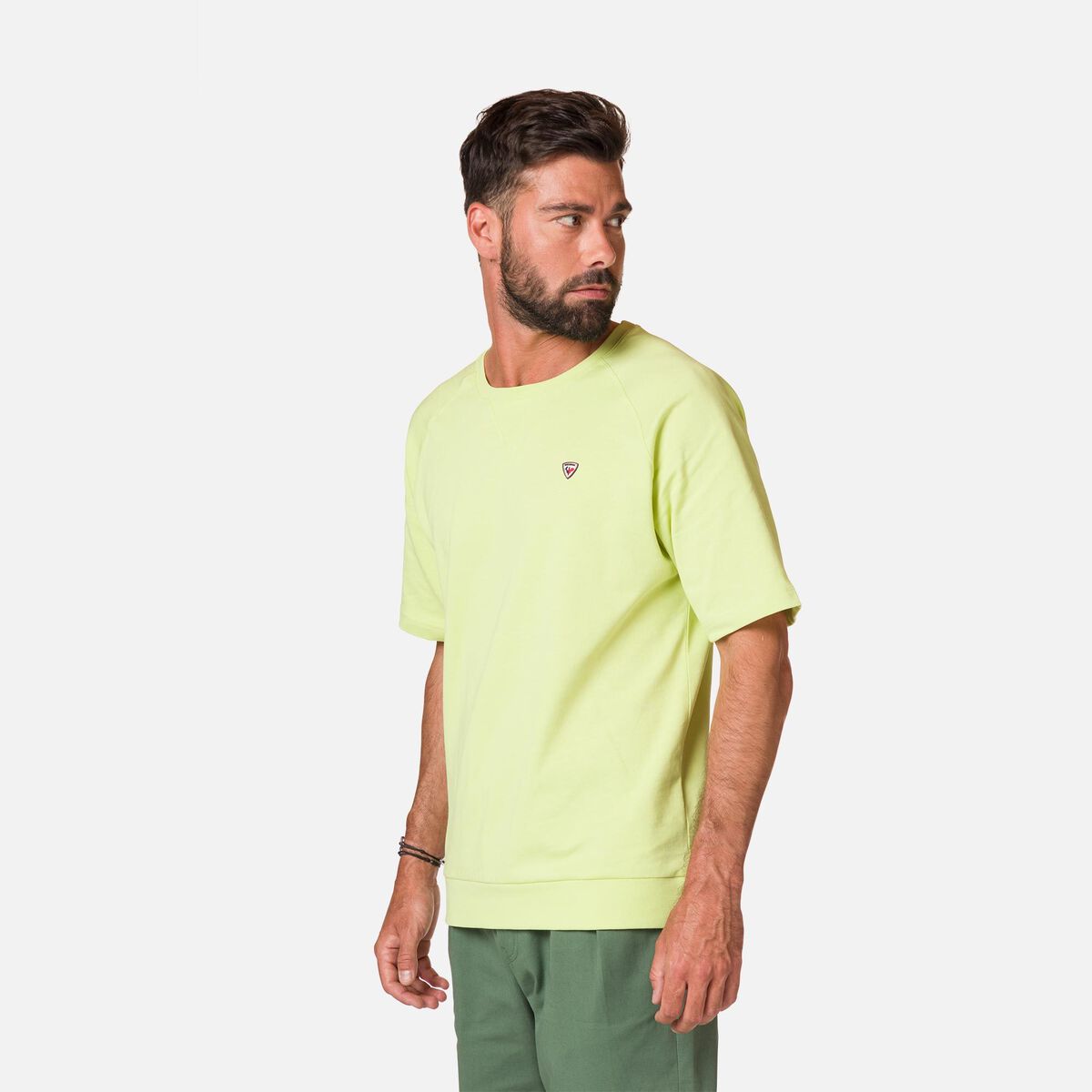 Rossignol Men's Cotton Comfortable Raglan Tee Yellow