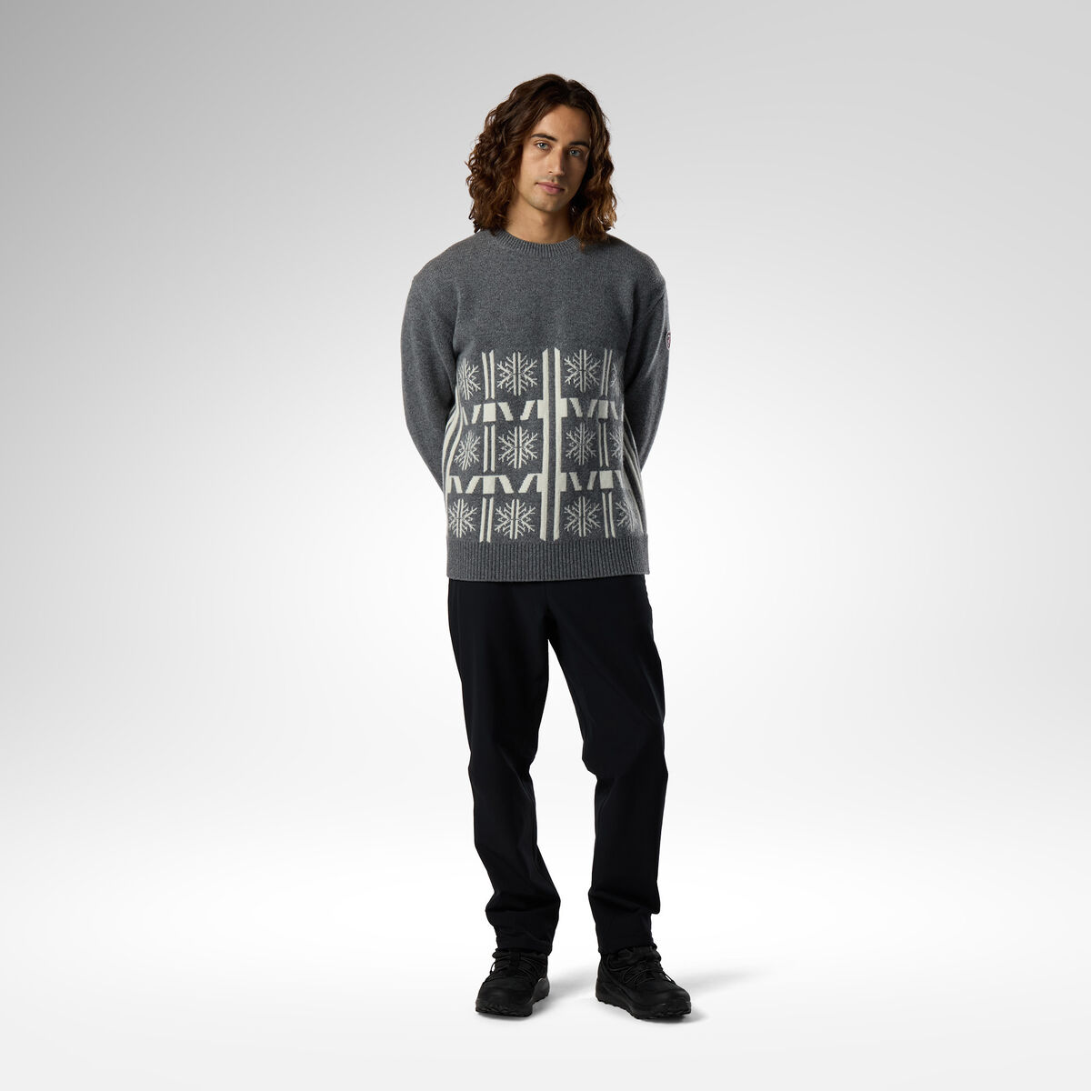 Rossignol Men's Patterned Crewneck Sweater [Ljava.lang.Object;@48941d70