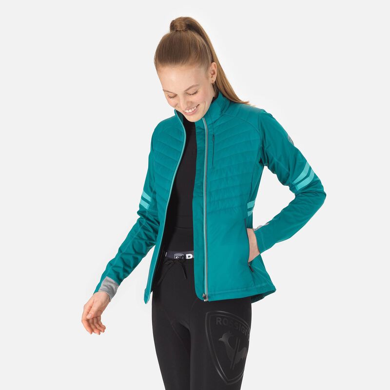 Women's Poursuite Warm nordic ski jacket Jackets Women Dark Emerald