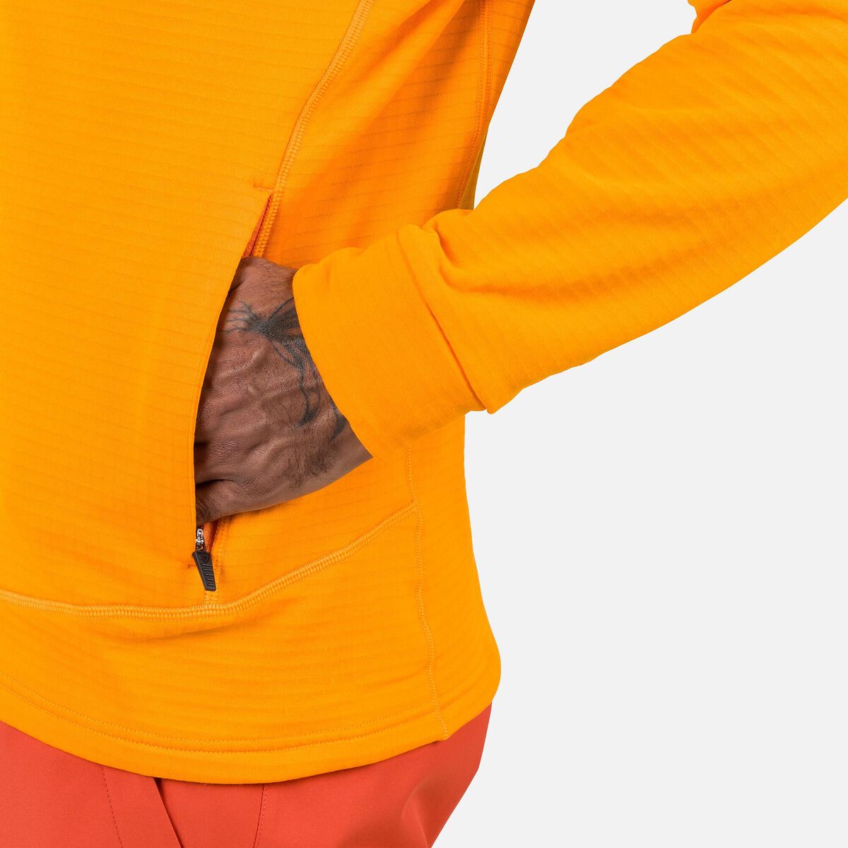 Rossignol Men's Blackside Full-Zip Fleece Jacket Orange