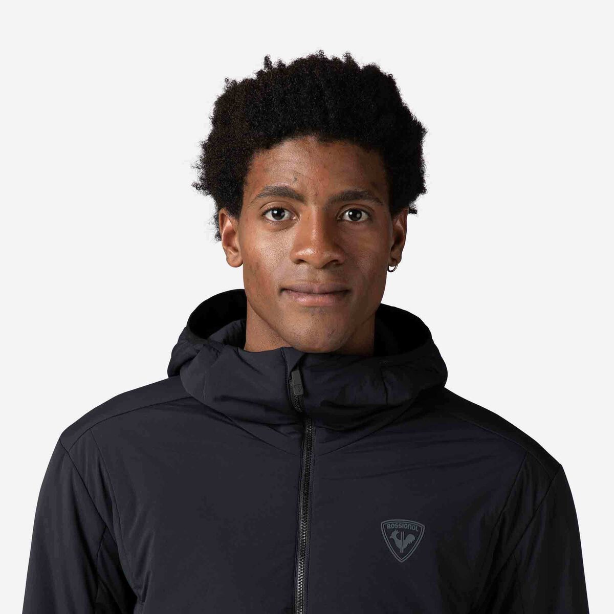 Rossignol Men's Opside Light Insulated Hoodie Jacket Black