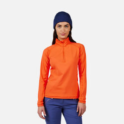 Rossignol Women's Mid Layer Stretch Half-Zip orange
