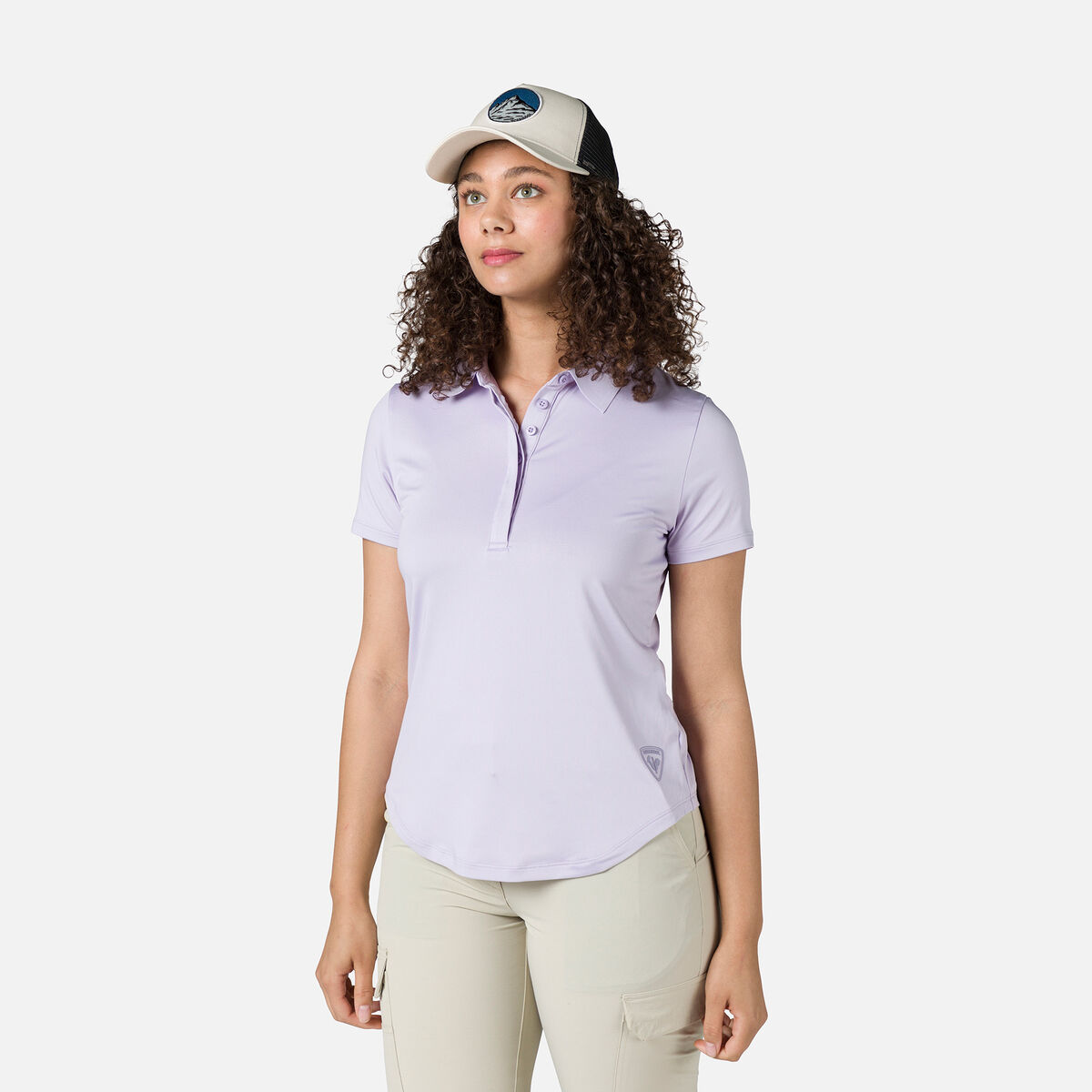 Rossignol Women's E-Fiber Active Polo Pink/Purple