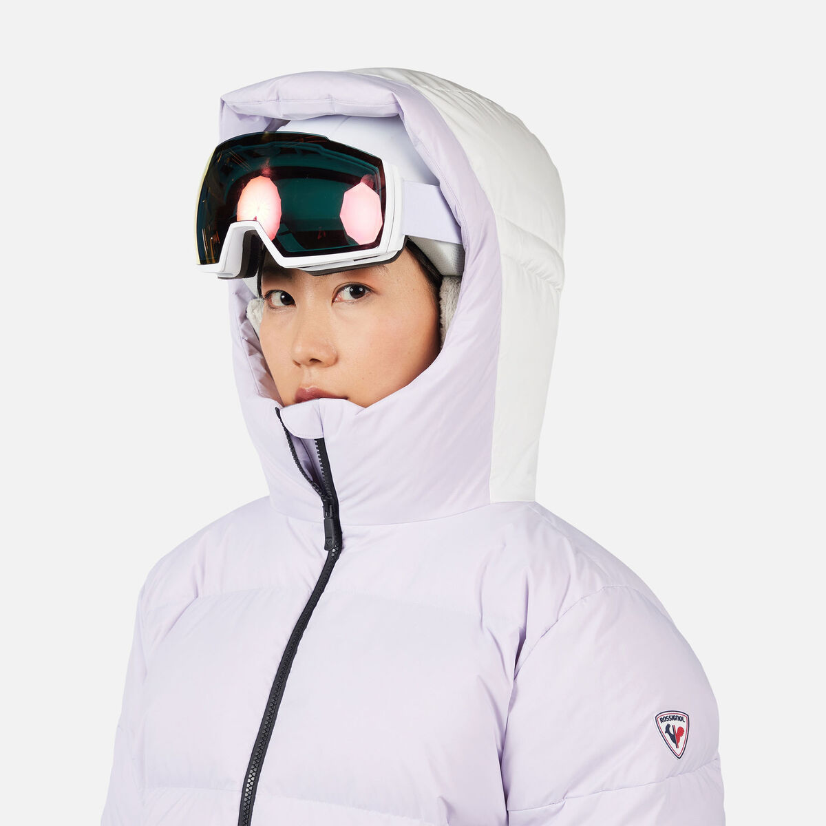 Rossignol Chaqueta de plum&oacute;n de esqu&iacute; Daille para mujer Pink/Purple