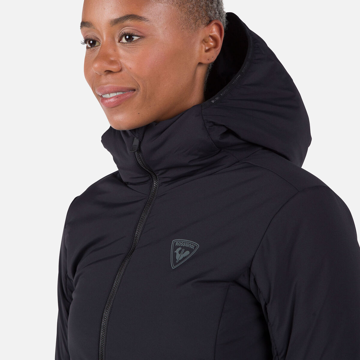 Rossignol Women's Opside Warm Insulated Hoodie Jacket Black