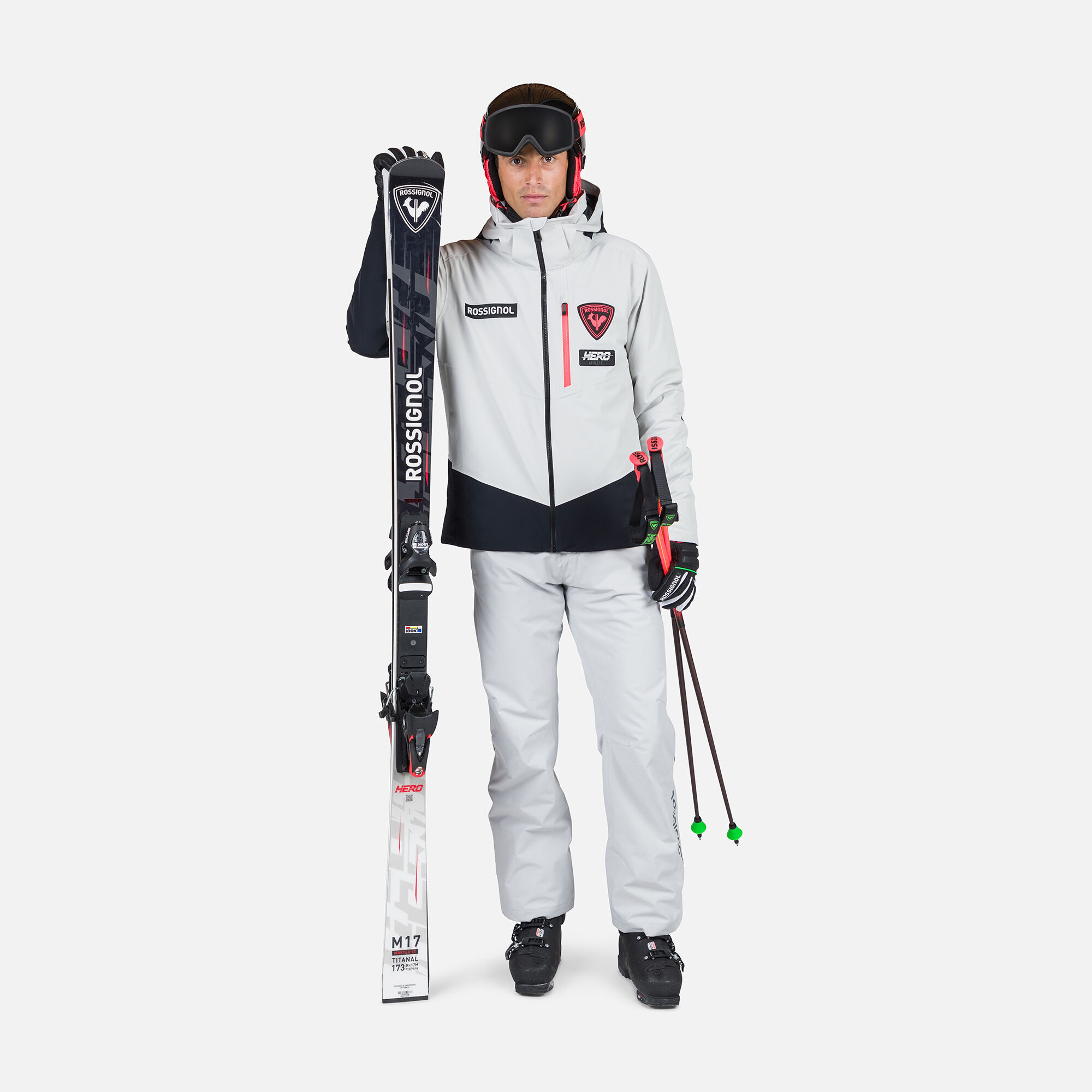 Men's Hero Blackside Ski Jacket | Grey | Rossignol