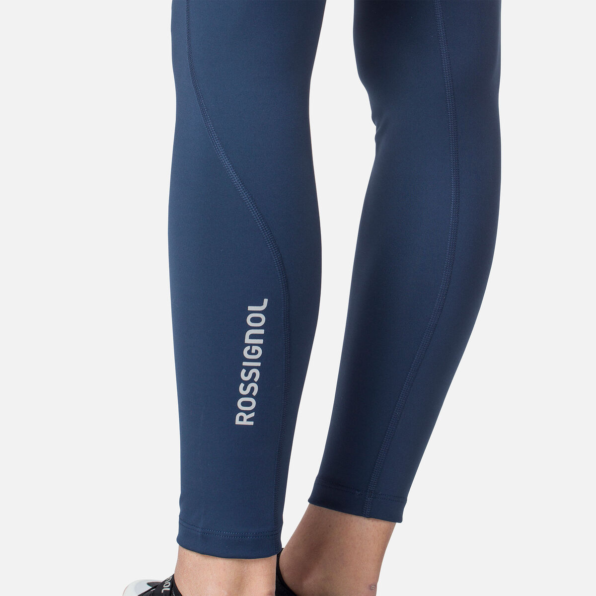 Rossignol Women's lightweight breathable running tights, Dark Navy
