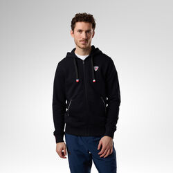 Rossignol Klassisches Herren-Kapuzen-Sweatshirt mit durchgehendem Rei&szlig;verschlus 