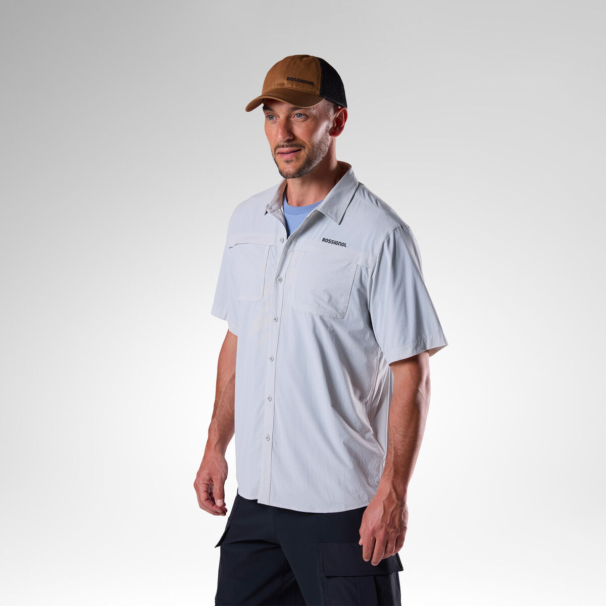 Rossignol Men's Short Sleeve Ventilation Shirt Grey