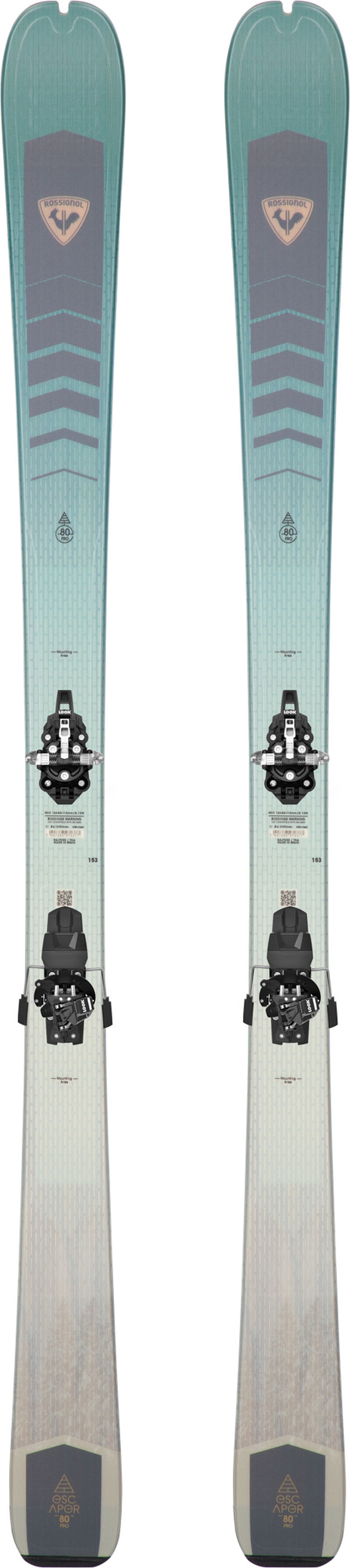 Rossignol Skis de randonn&eacute;e enfant ESCAPER&nbsp;W&nbsp;80 Green