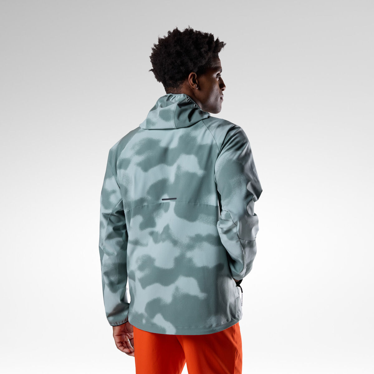 Rossignol Men's Stretch Anorak with Hoodie Green