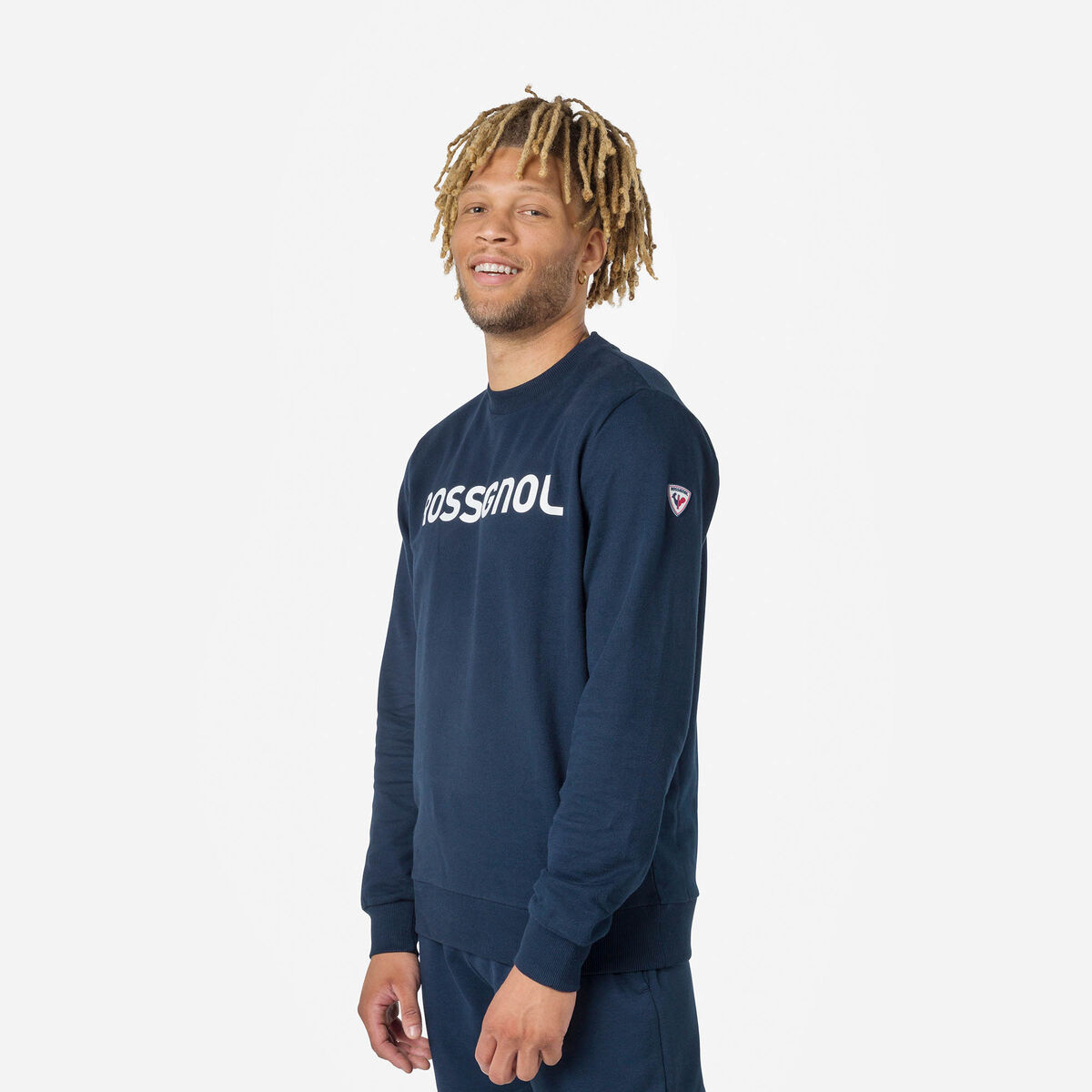 Rossignol Sweat &agrave; col rond molletonn&eacute; Logo Homme Blue