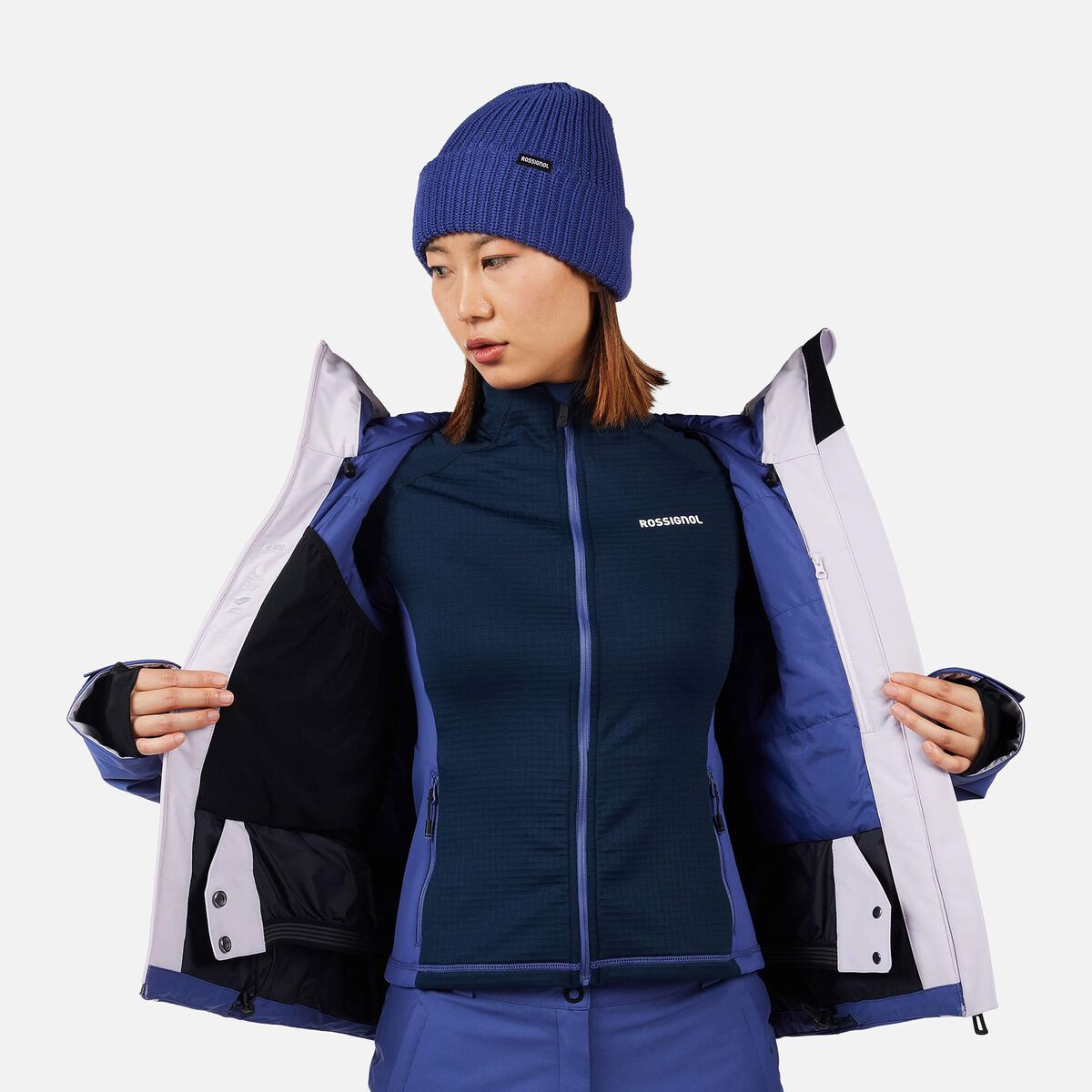 Rossignol Women's Rochrun Insulated Ski Jacket pinkpurple