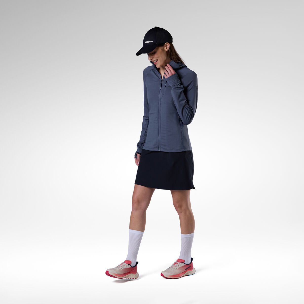 Rossignol Women's Texture Hoodie Mid Layer Blue