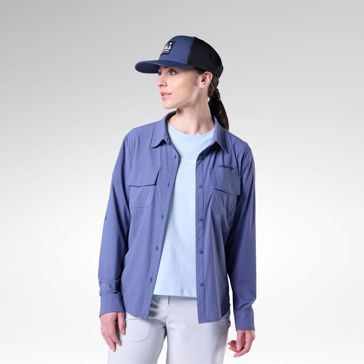 Rossignol Women's Long Sleeve Ventilation Shirt Blue
