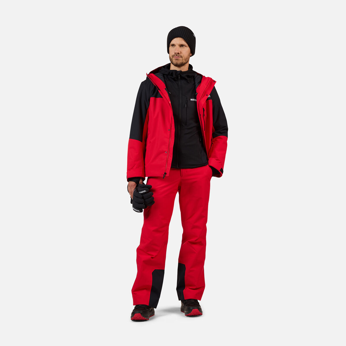 Rossignol Polaire &agrave; capuche zipp&eacute;e Blackside pour homme Black