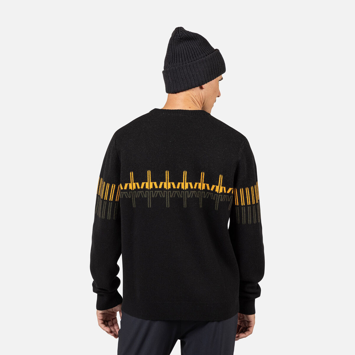 Rossignol Men's Patterned Crewneck Sweater Black