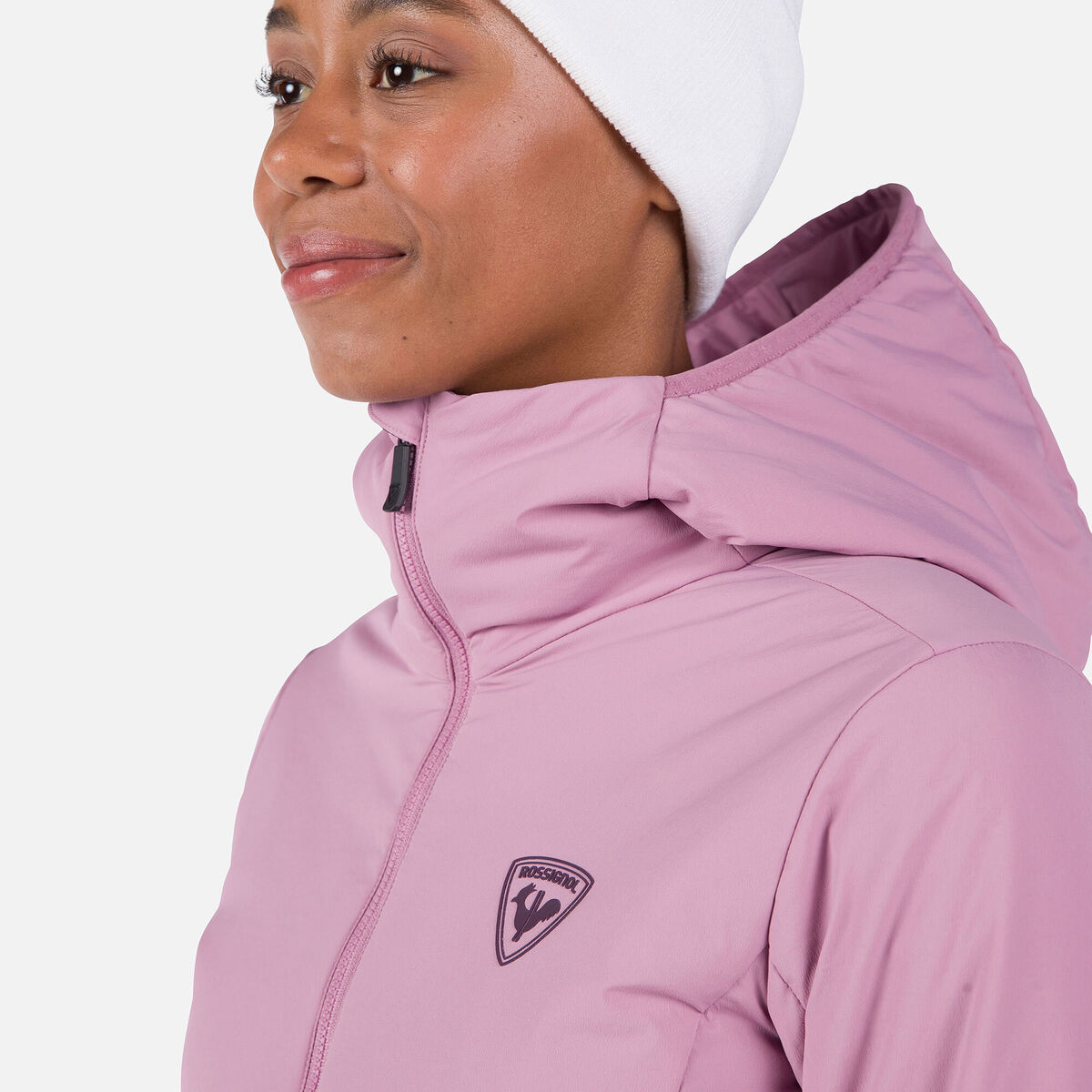 Rossignol Women's Opside Light Insulated Hoodie Jacket Pink/Purple
