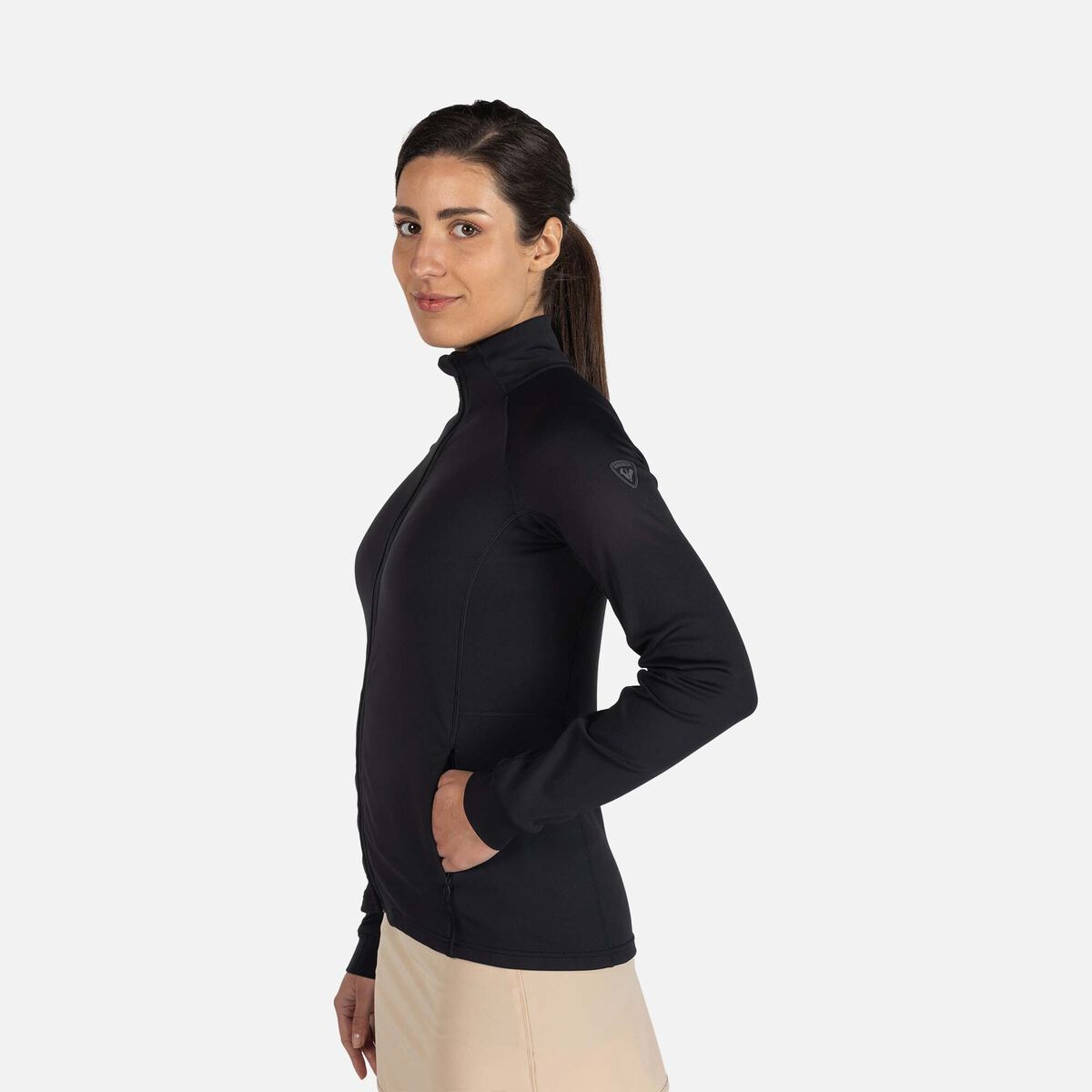 Rossignol Women's Ski Mid Layer Thin Jacket Black