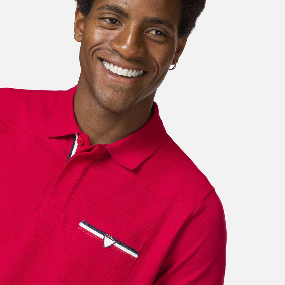Rossignol Men's pocket logo polo shirt red