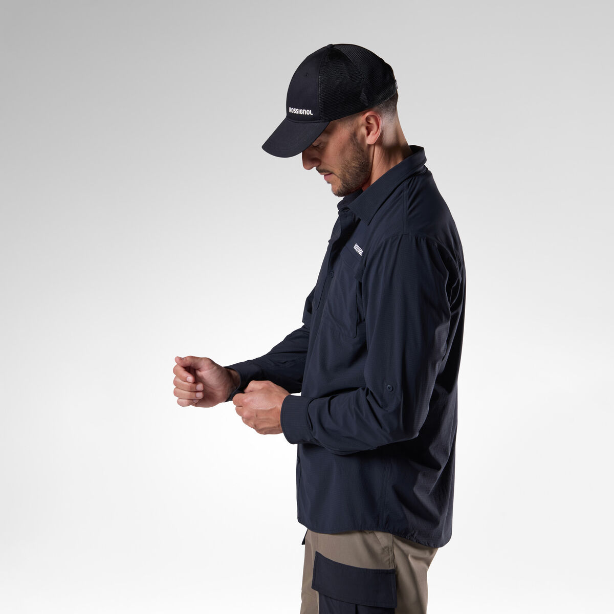 Rossignol Men's Long Sleeve Ventilation Shirt black