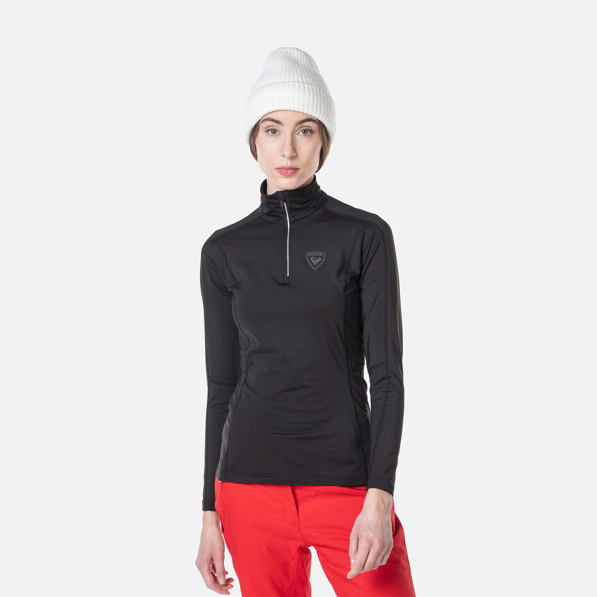 Rossignol Women's Classique Half-Zip Baselayer Top Black