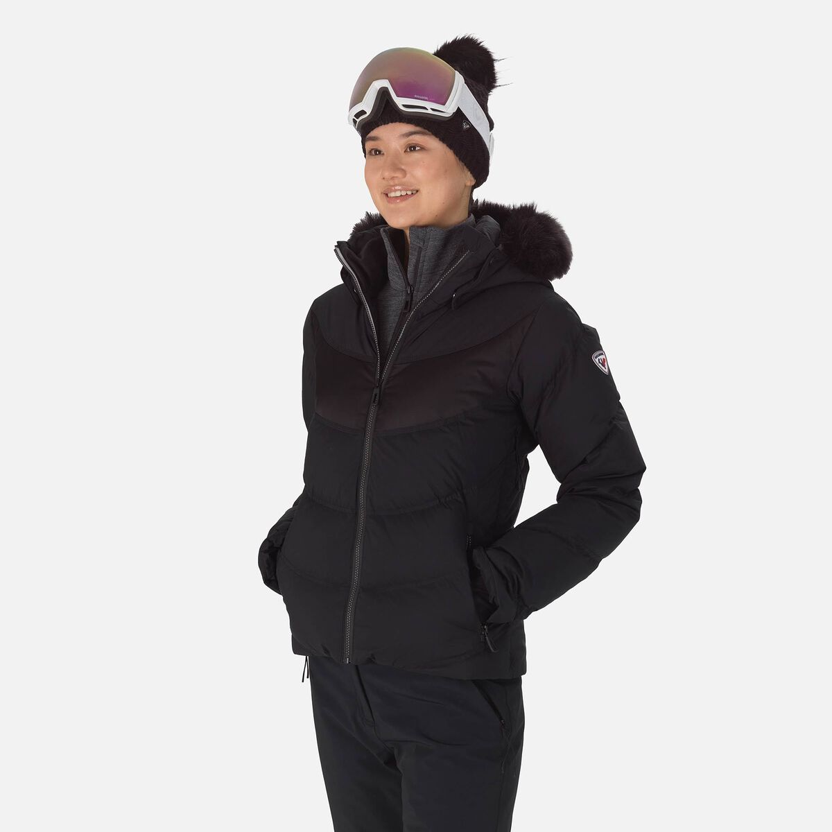 Women's Signature Down Ski Jacket | Jackets Women | Black | Rossignol