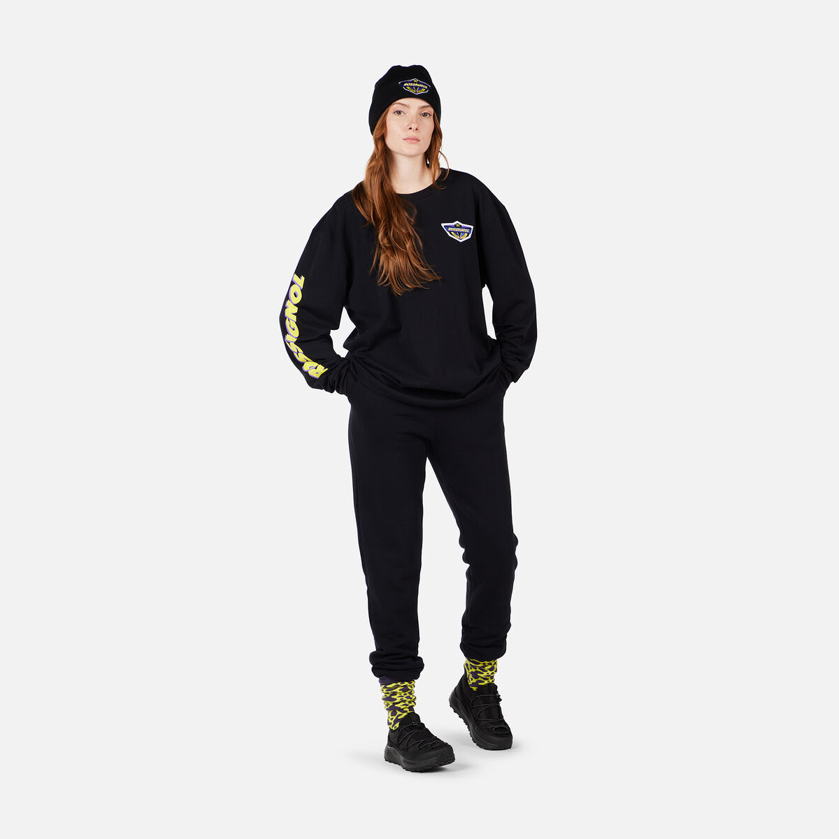 Rossignol Tee-shirt &agrave; manches longues Super unisexe Noir