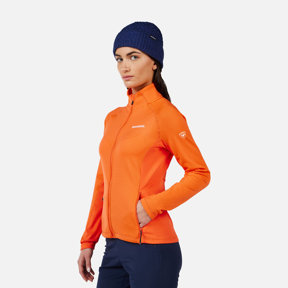 Rossignol Polaire zipp&eacute;e Blackside Mix pour femme Orange