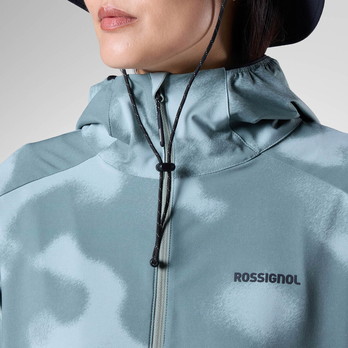 Rossignol Elastische Anorakjacke mit Kapuze f&uuml;r Damen Gr&uuml;n