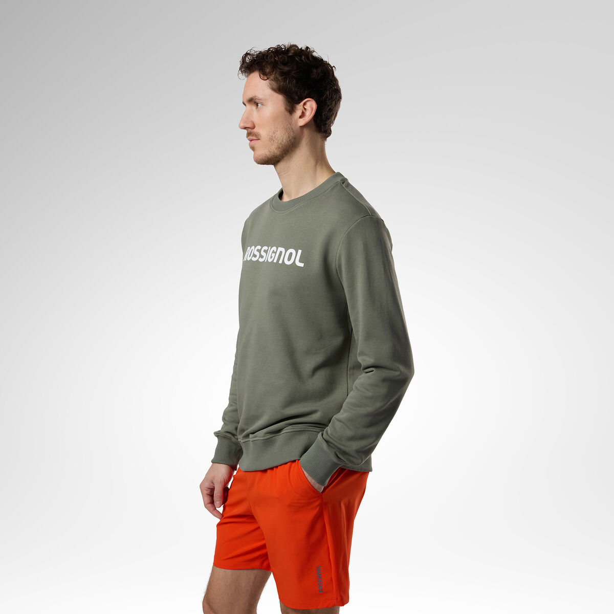 Rossignol Men's Logo Crewneck Sweatshirt Green