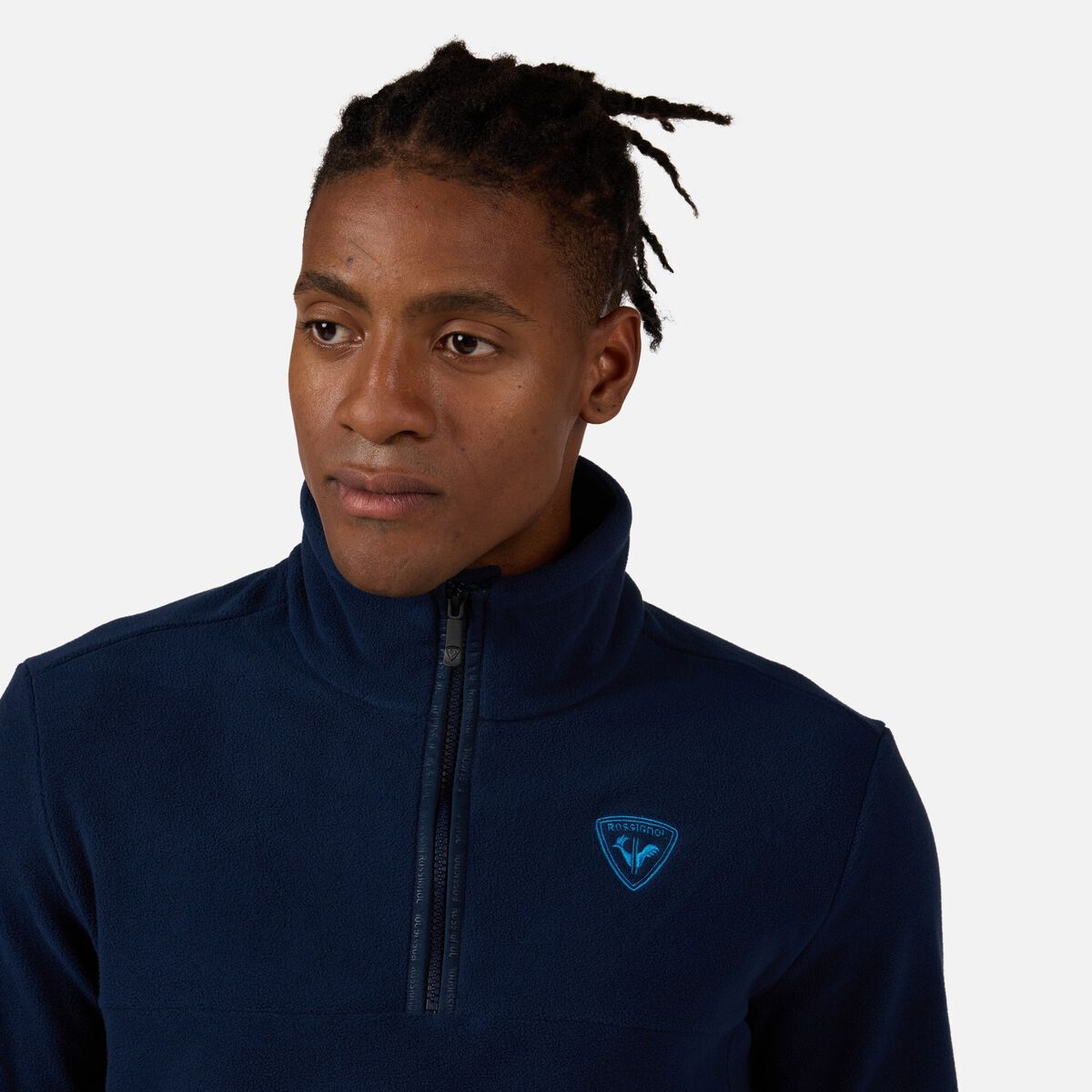 Rossignol Men's Strawpile Half-Zip Fleece Top Blue