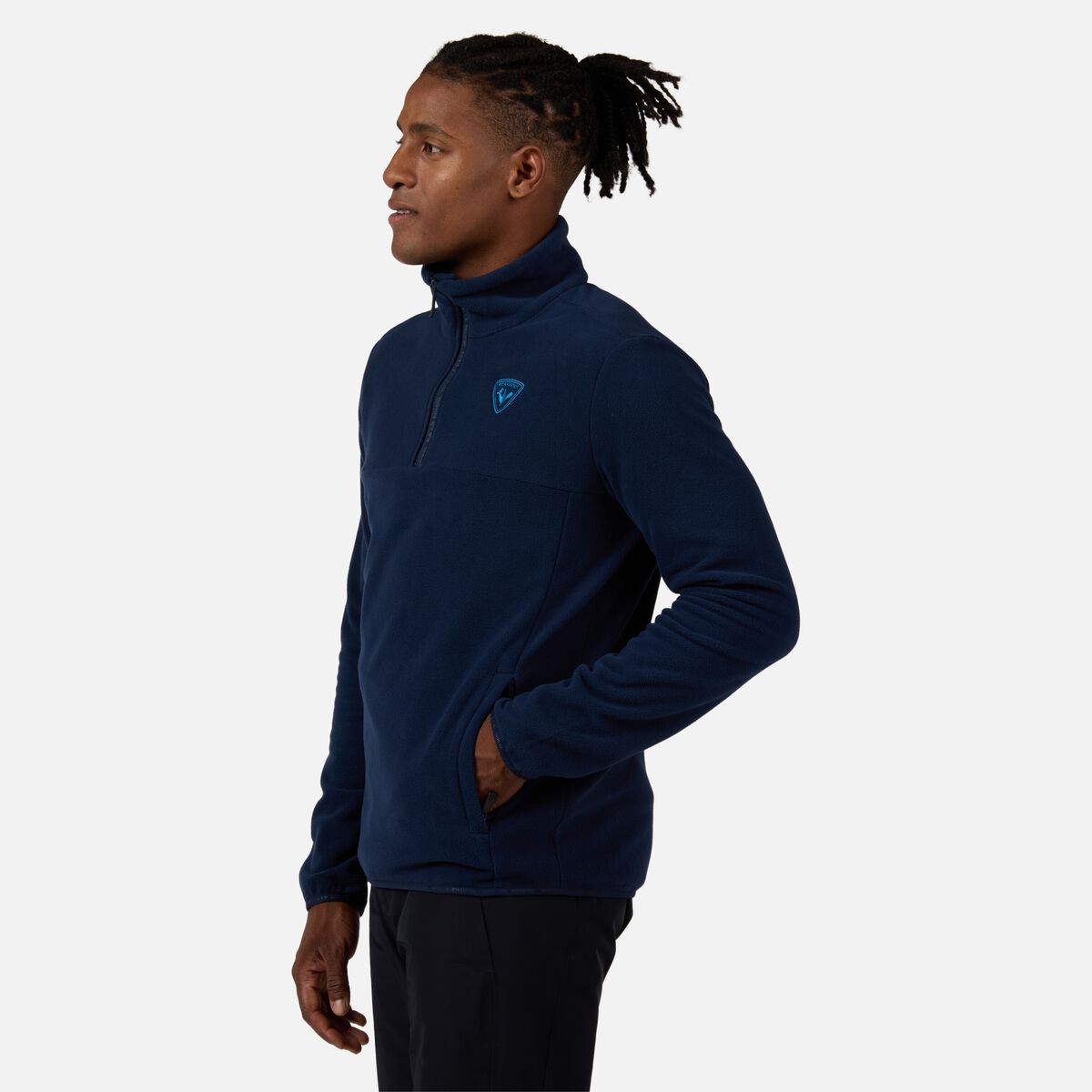 Rossignol Men's Strawpile Half-Zip Fleece Top Blue