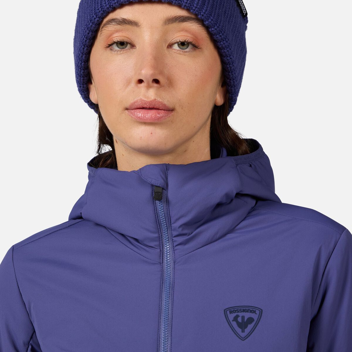 Rossignol Women's Opside Light Insulated Hoodie Jacket Blue