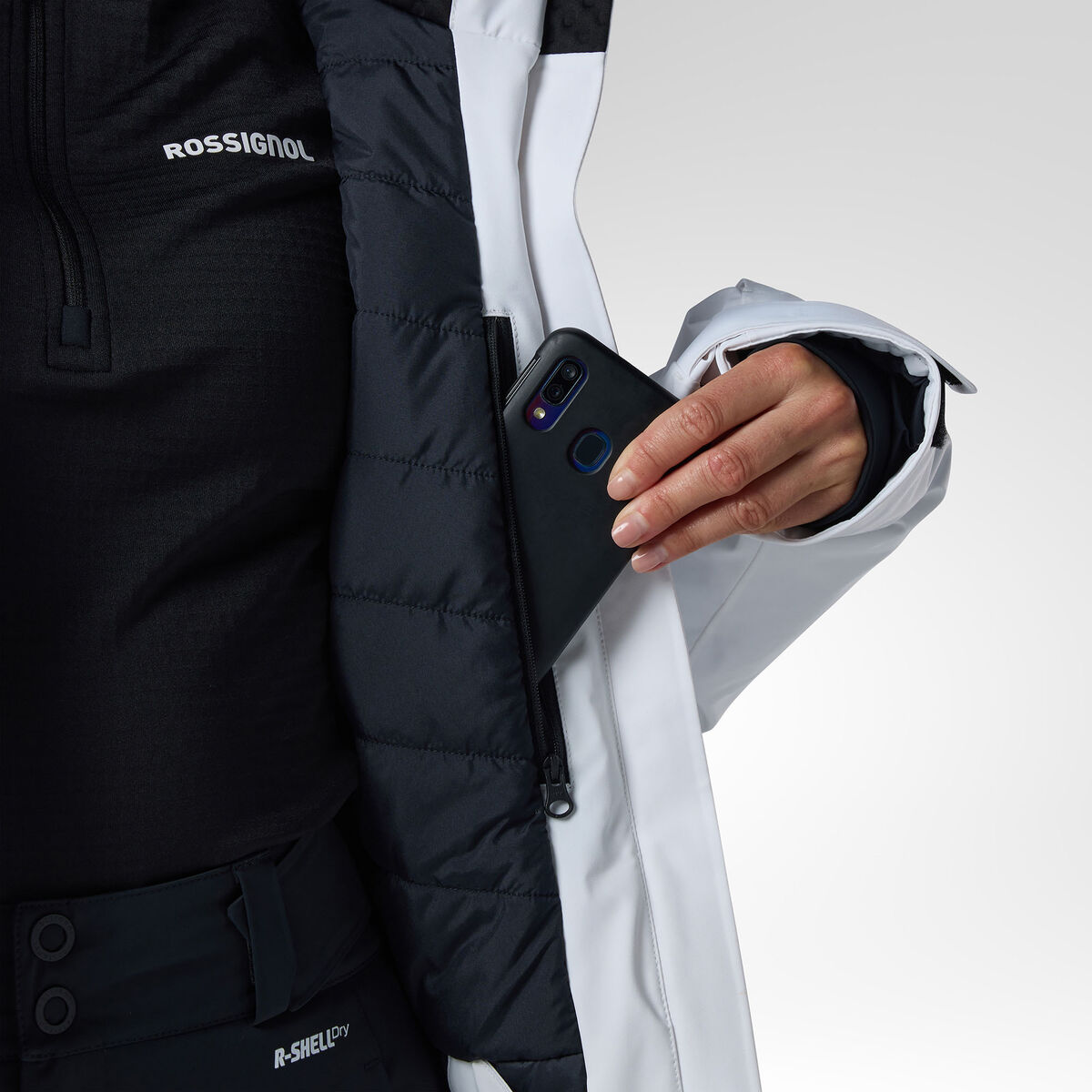 Rossignol Chaqueta de esqu&iacute; con aislamiento 4WS Blackside para mujer [Ldw.value.EnumValue;@48828b0b