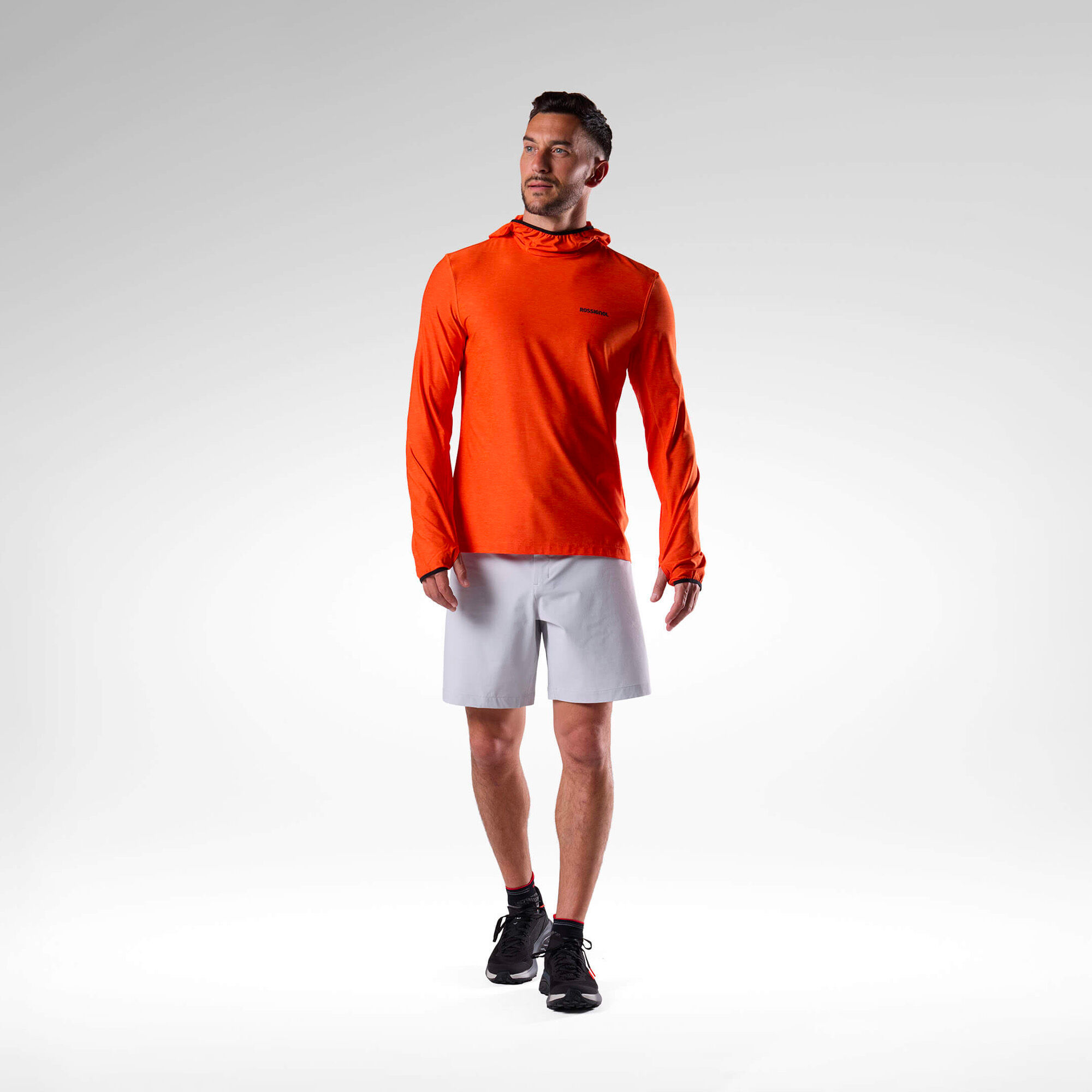 新品　タグ付き　ST ANDREWS オレンジ UVハイネック長袖ゴルフウェア Men's Westweg Sun Hoodie | orange | Rossignol