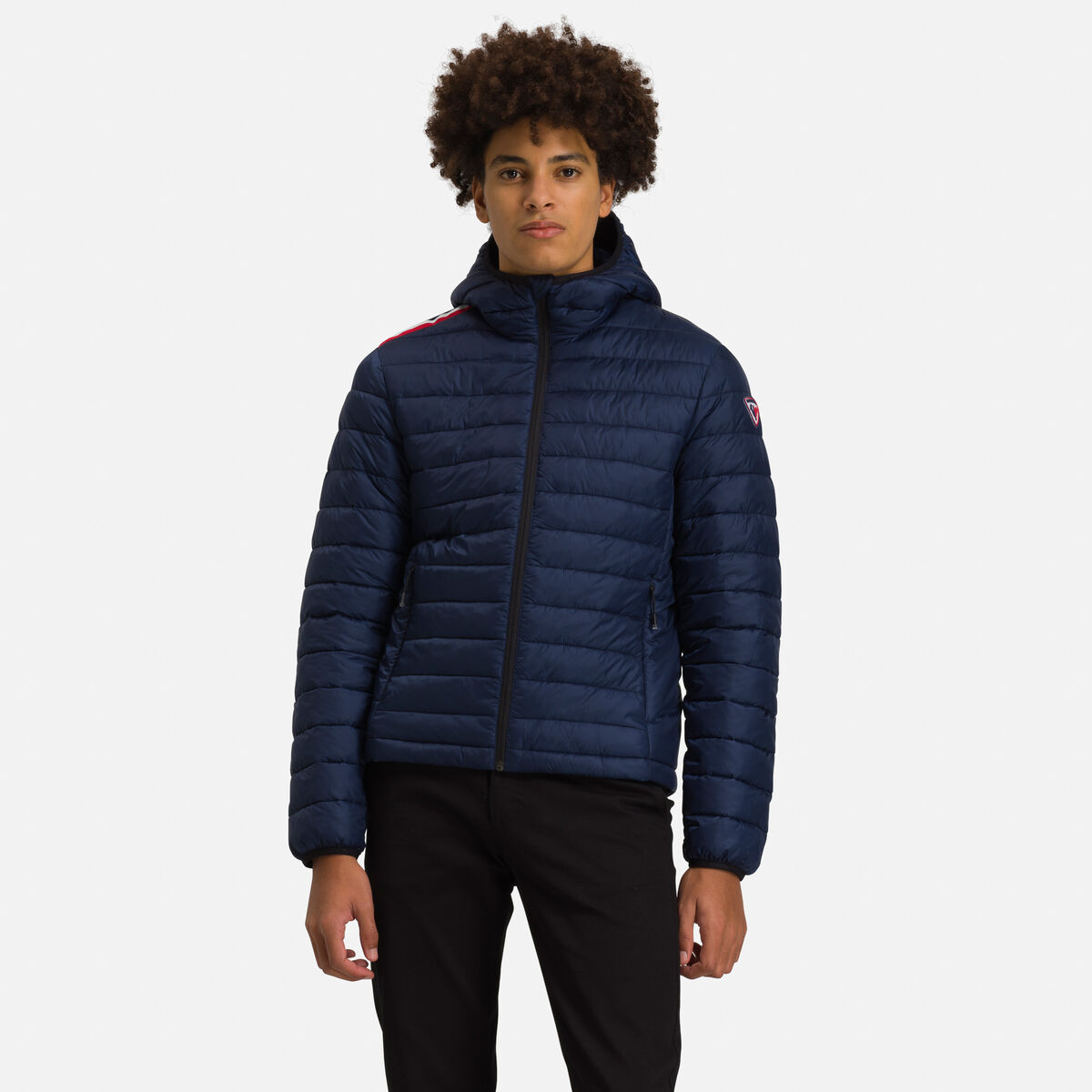 Men'S Hooded Insulated Jacket 180Gr | Blue | Softshell And Lightweight ...
