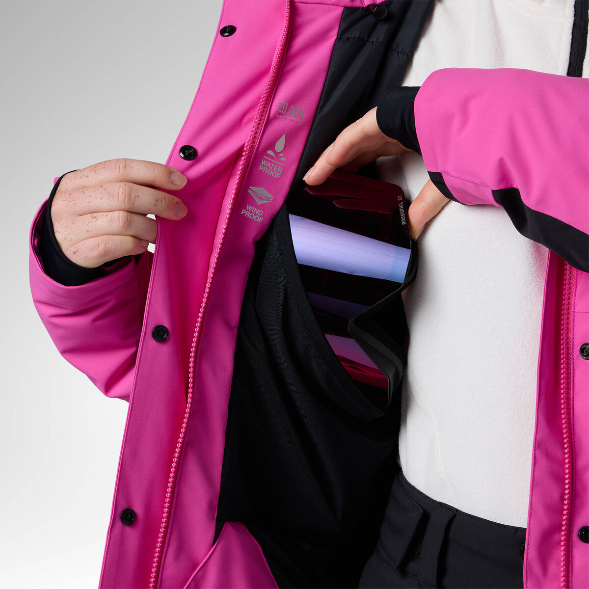 Rossignol Women's Strawpile Insulated Ski Jacket Pink Purple