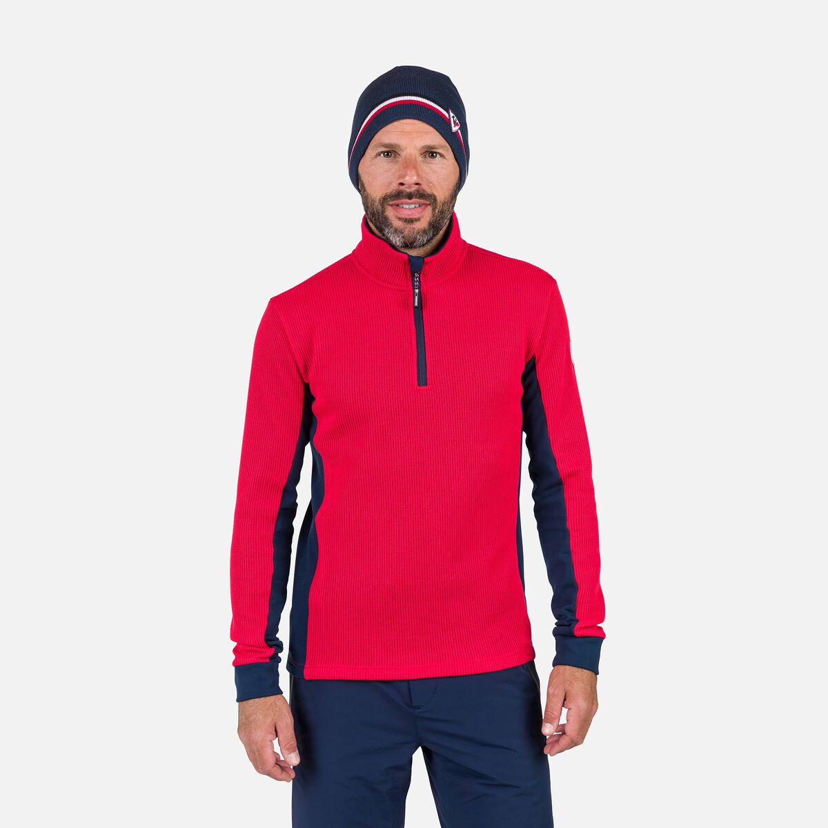 Rossignol Men's Cieloalto Half-Zip Fleece Red