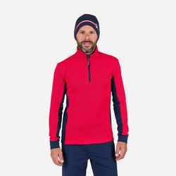 Rossignol Men's Cieloalto Half-Zip Fleece red