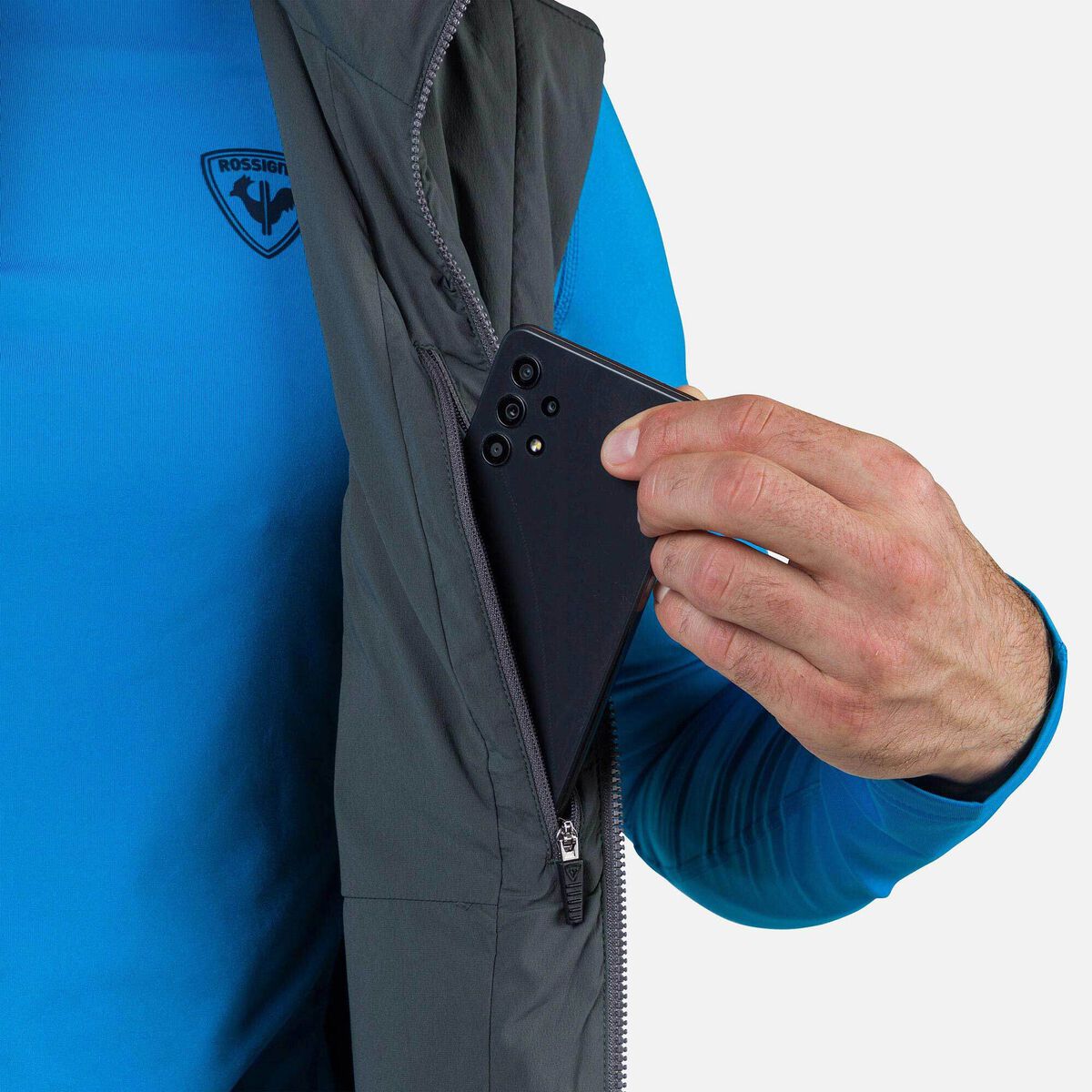 Rossignol Men's Opside Light Insulated Vest Grey