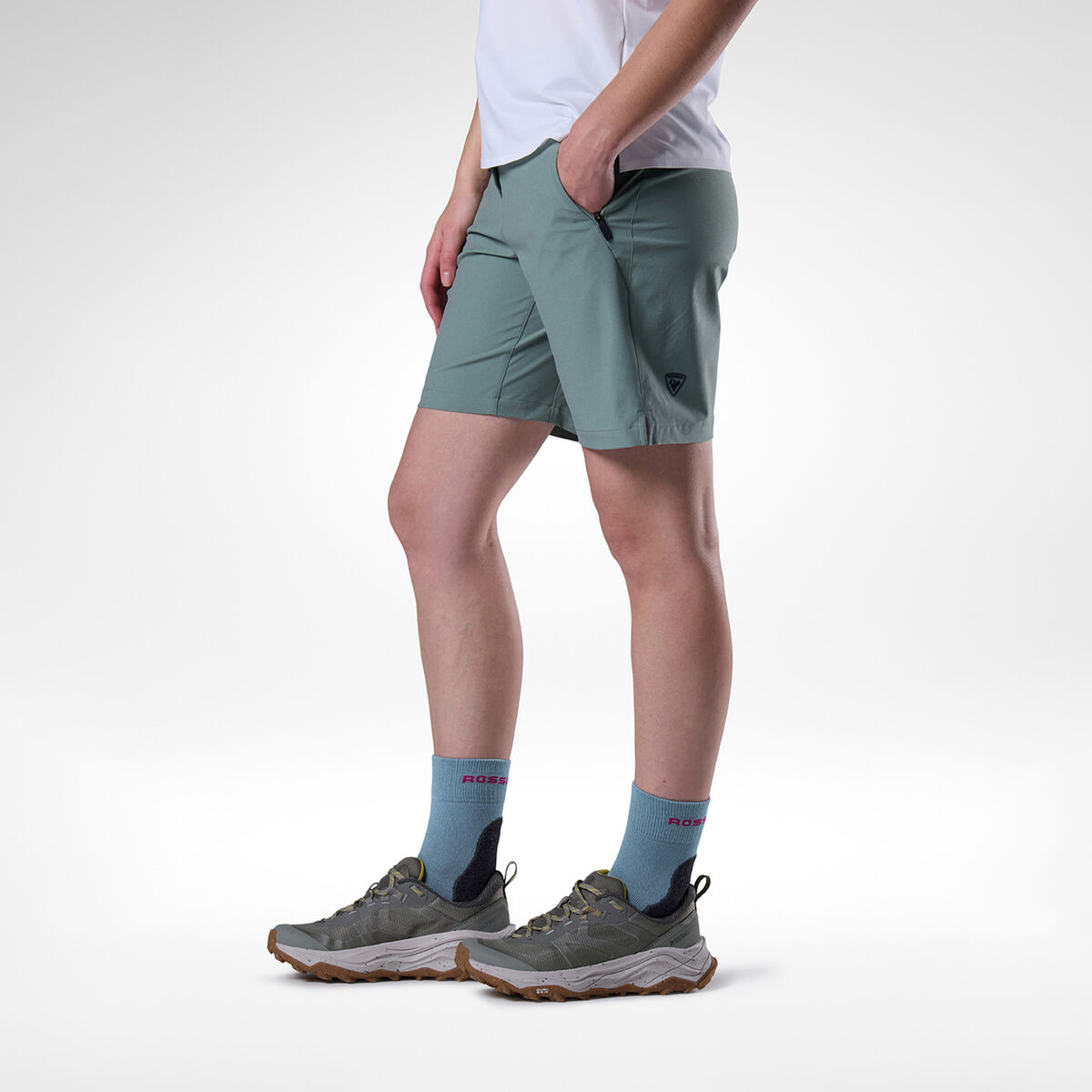 Rossignol Women's Stretch Chino Shorts 7-inch Green