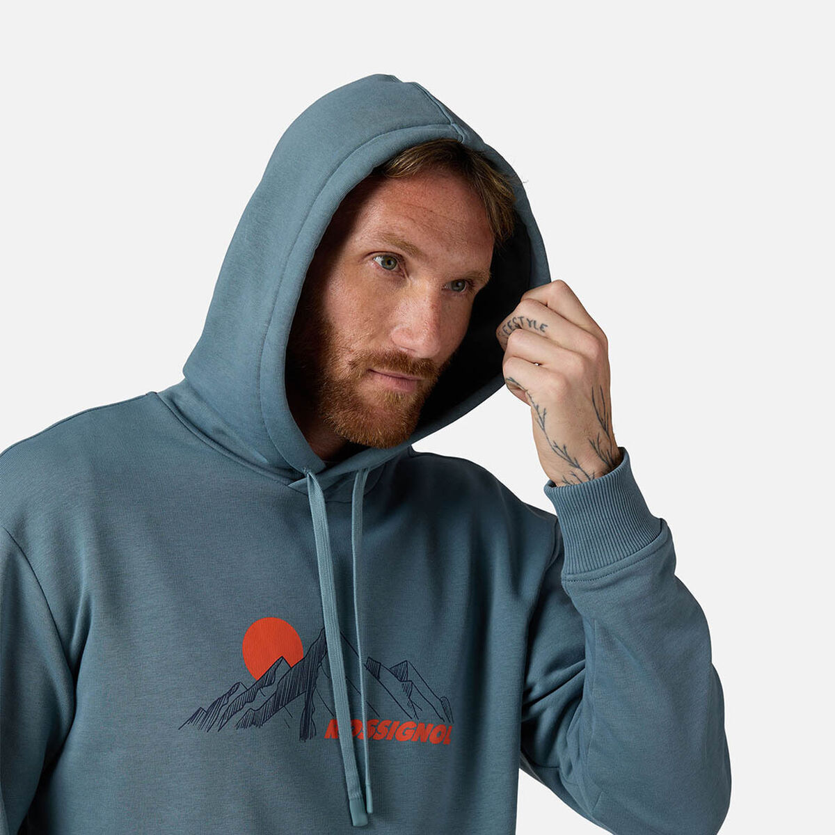 Rossignol Men's Waterfall Hoodie Sweatshirt Blue