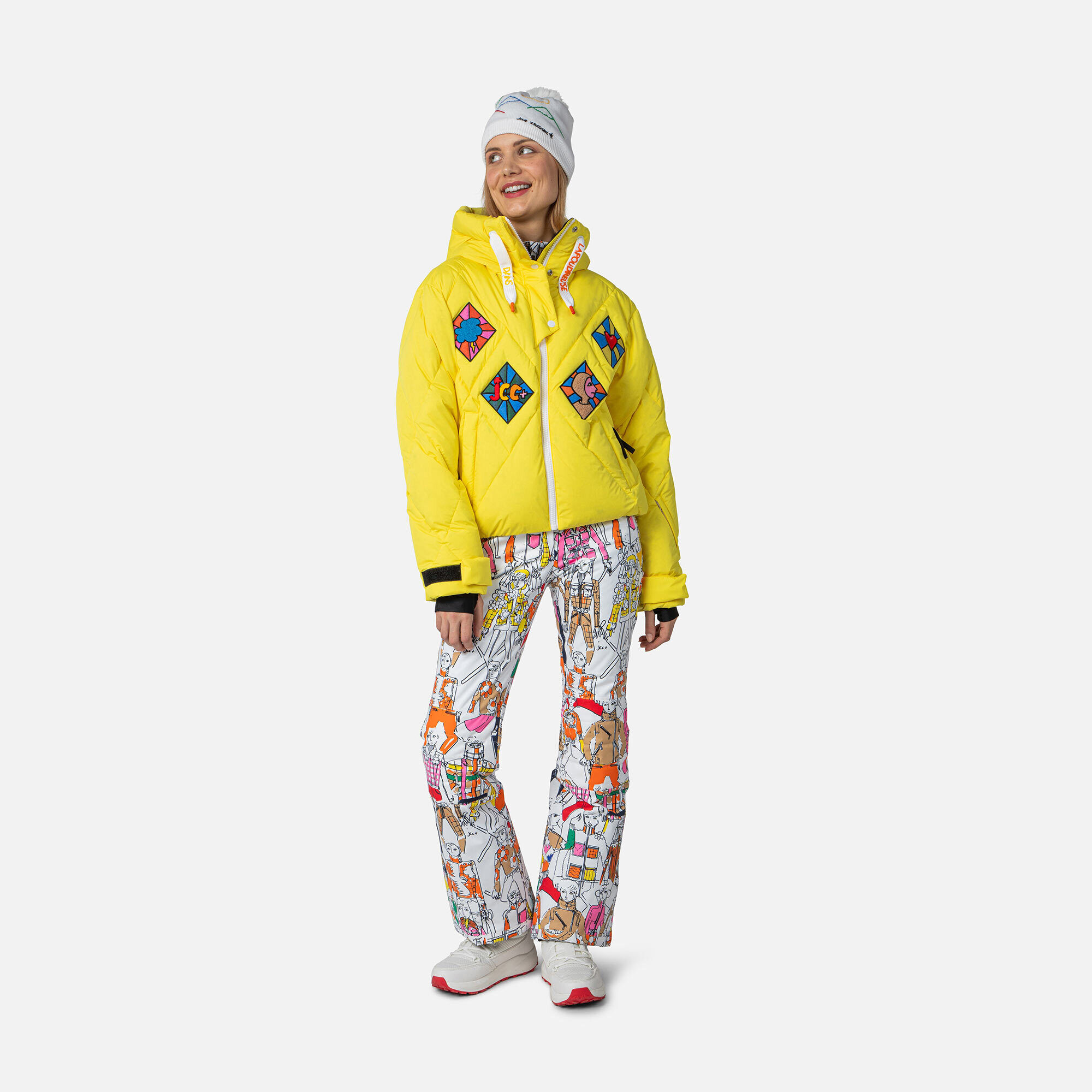 防寒性抜群⭐︎LUSSO SURF フリースジャケット　イエロー　Lサイズ⭐︎ Women's JCC Lumy Down Bomber Ski Jacket | Softshell & lightweight