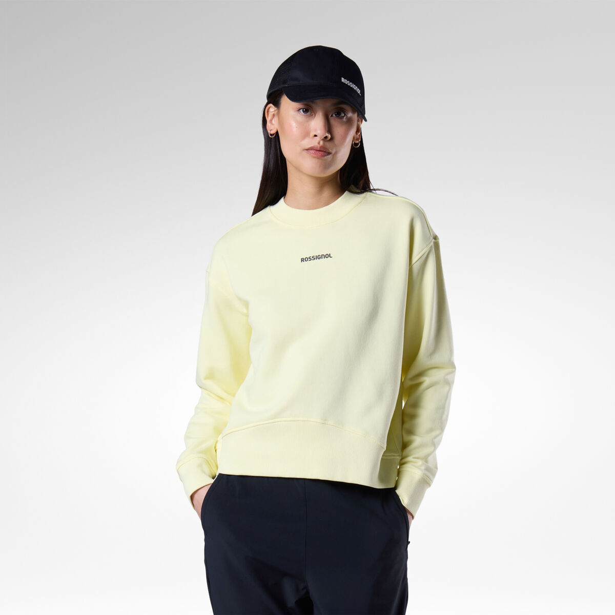 Rossignol Felpa Logo a girocollo donna Yellow