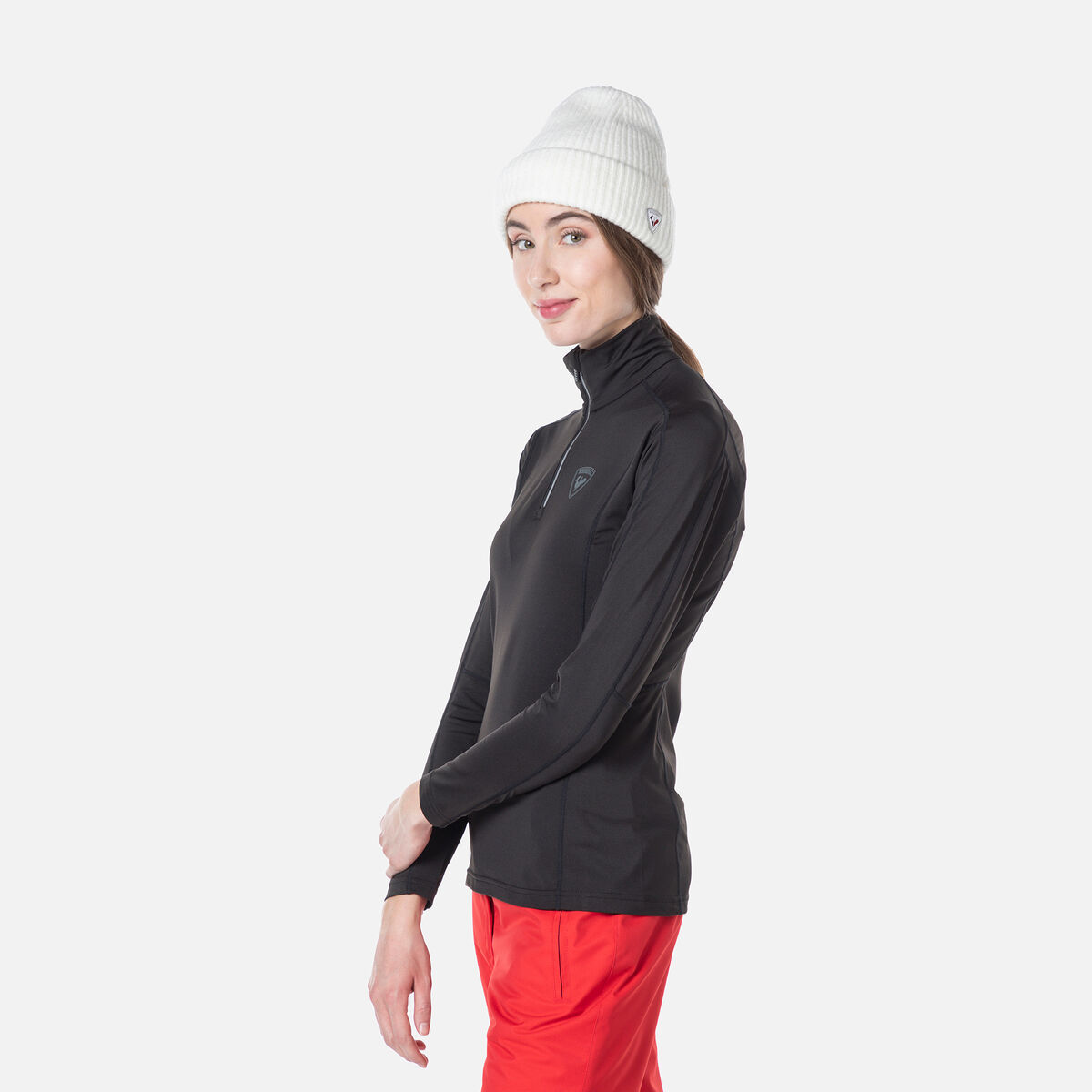 Rossignol Women's Classique Half-Zip Baselayer Top Black