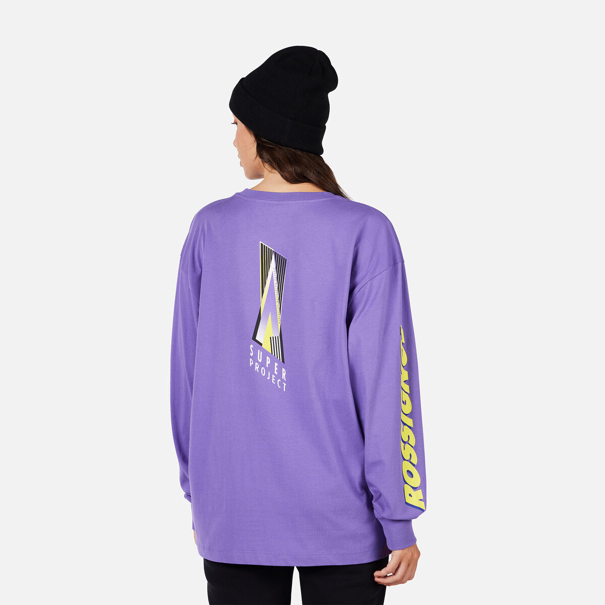 Rossignol Unisex Super Long Sleeve Tee Pink/Purple