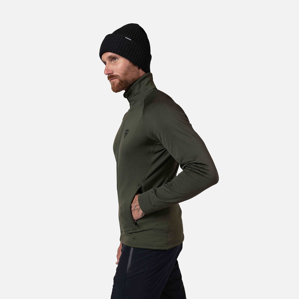 Rossignol Men's Blackside Full-Zip Fleece Jacket Green