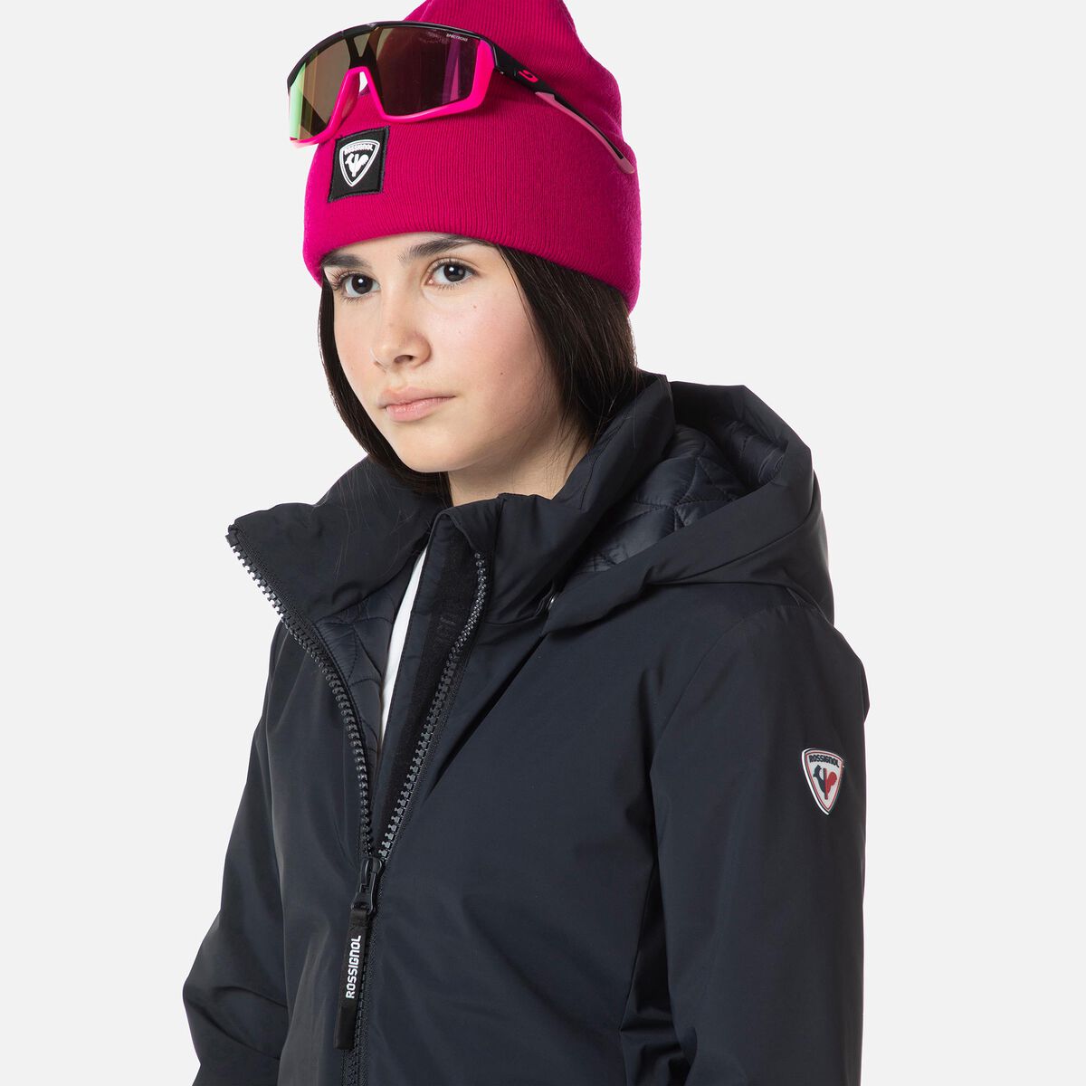 Rossignol Girls' Waterproof Coat black